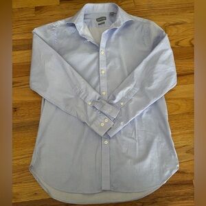 Michael Kors Slim Fit Button Down Dress Shirt Blue Men’s Size Medium